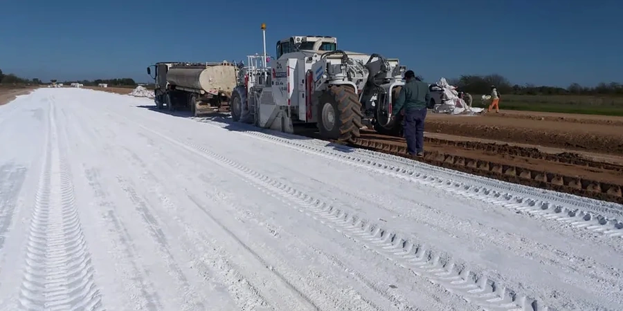 Illustrative image of Lime and cement stabilization in Gatineau